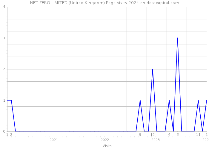NET ZERO LIMITED (United Kingdom) Page visits 2024 