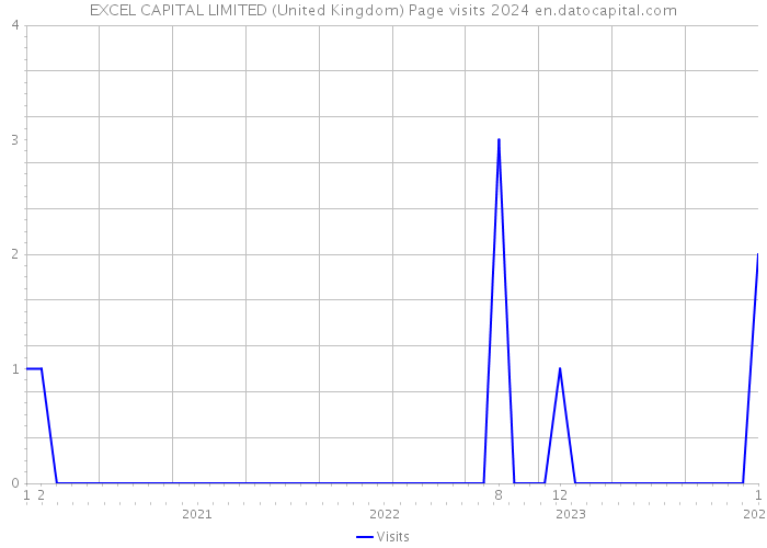 EXCEL CAPITAL LIMITED (United Kingdom) Page visits 2024 
