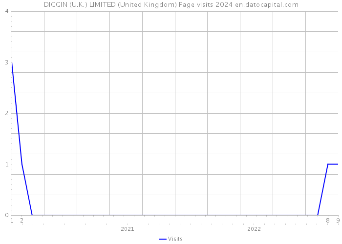 DIGGIN (U.K.) LIMITED (United Kingdom) Page visits 2024 