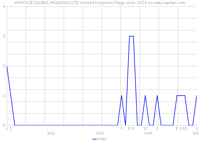 VANTAGE GLOBAL HOLDINGS LTD (United Kingdom) Page visits 2024 