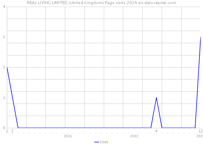 REAL LIVING LIMITED (United Kingdom) Page visits 2024 