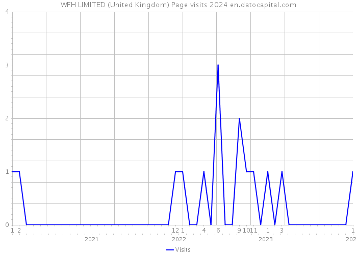 WFH LIMITED (United Kingdom) Page visits 2024 
