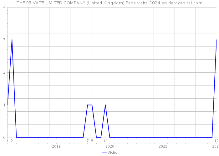THE PRIVATE LIMITED COMPANY (United Kingdom) Page visits 2024 
