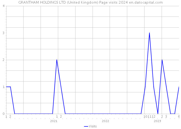 GRANTHAM HOLDINGS LTD (United Kingdom) Page visits 2024 