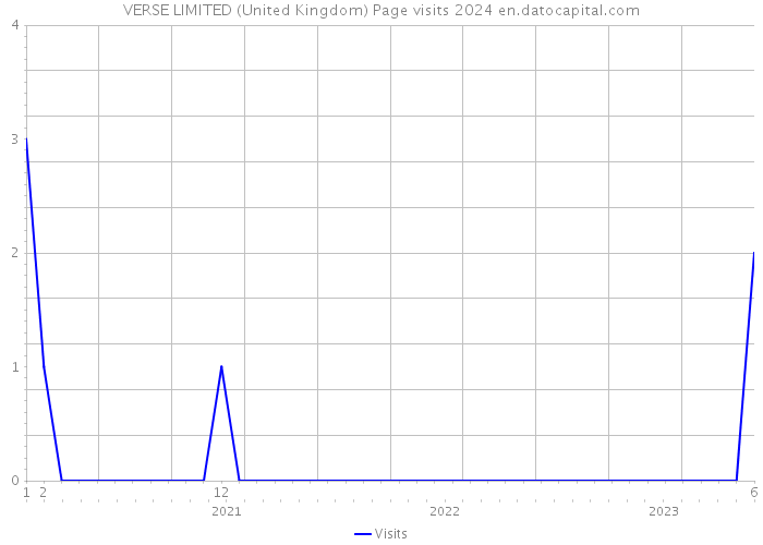 VERSE LIMITED (United Kingdom) Page visits 2024 