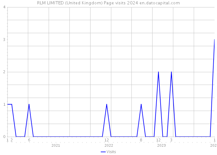 RLM LIMITED (United Kingdom) Page visits 2024 