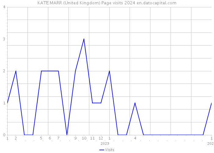 KATE MARR (United Kingdom) Page visits 2024 