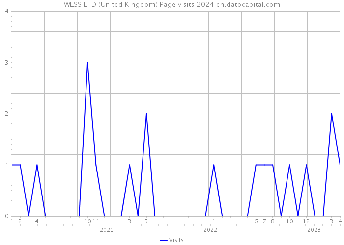 WESS LTD (United Kingdom) Page visits 2024 