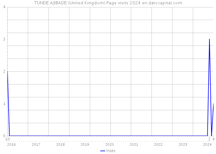 TUNDE AJIBADE (United Kingdom) Page visits 2024 