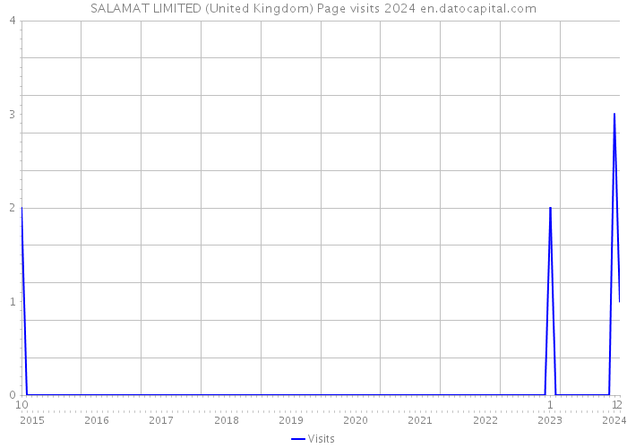 SALAMAT LIMITED (United Kingdom) Page visits 2024 