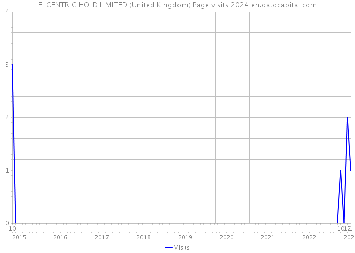 E-CENTRIC HOLD LIMITED (United Kingdom) Page visits 2024 