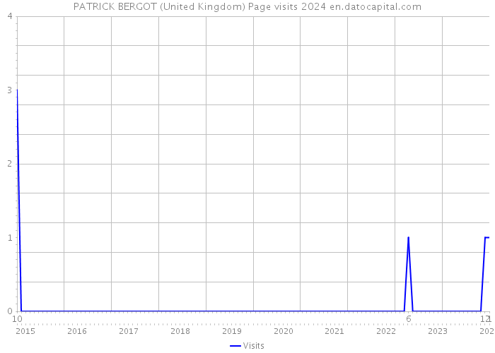 PATRICK BERGOT (United Kingdom) Page visits 2024 