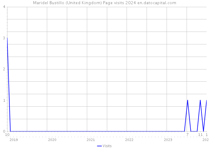 Maridel Bustillo (United Kingdom) Page visits 2024 
