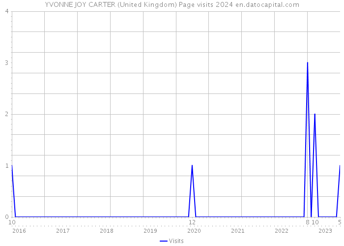 YVONNE JOY CARTER (United Kingdom) Page visits 2024 