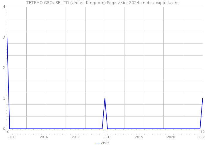 TETRAO GROUSE LTD (United Kingdom) Page visits 2024 