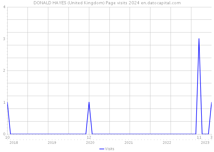 DONALD HAYES (United Kingdom) Page visits 2024 