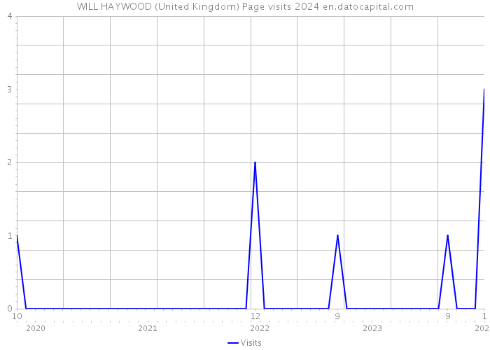 WILL HAYWOOD (United Kingdom) Page visits 2024 