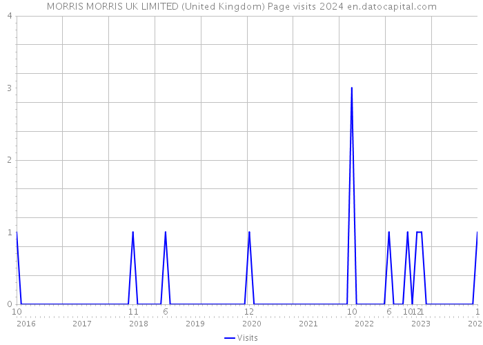 MORRIS MORRIS UK LIMITED (United Kingdom) Page visits 2024 