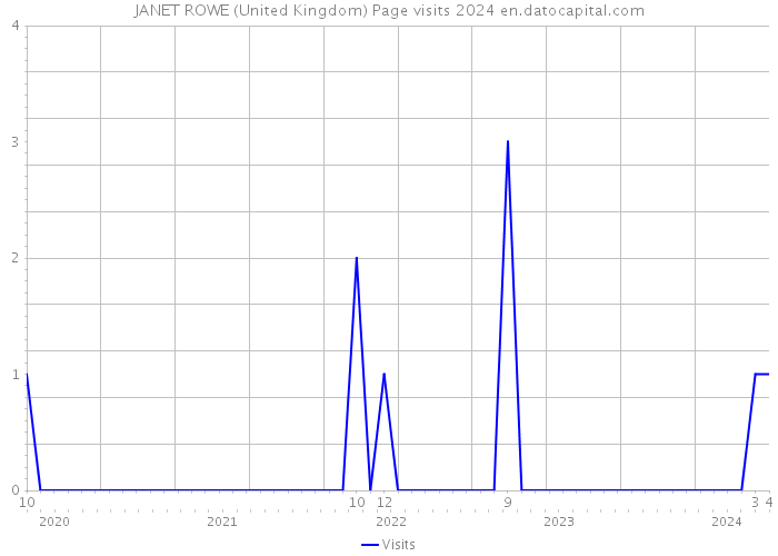 JANET ROWE (United Kingdom) Page visits 2024 