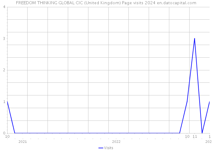 FREEDOM THINKING GLOBAL CIC (United Kingdom) Page visits 2024 