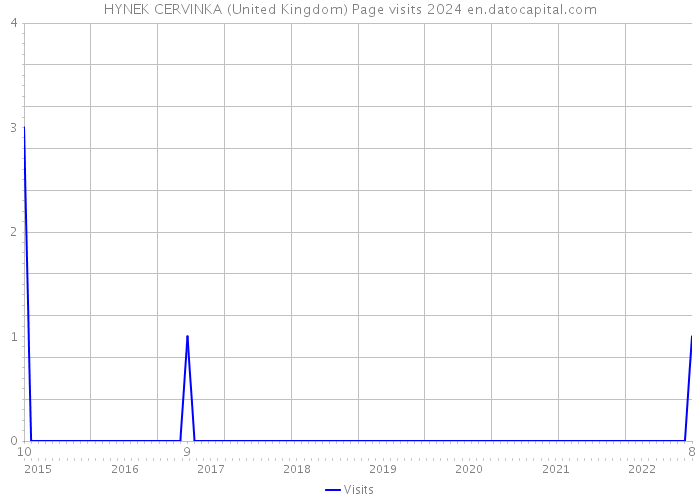 HYNEK CERVINKA (United Kingdom) Page visits 2024 