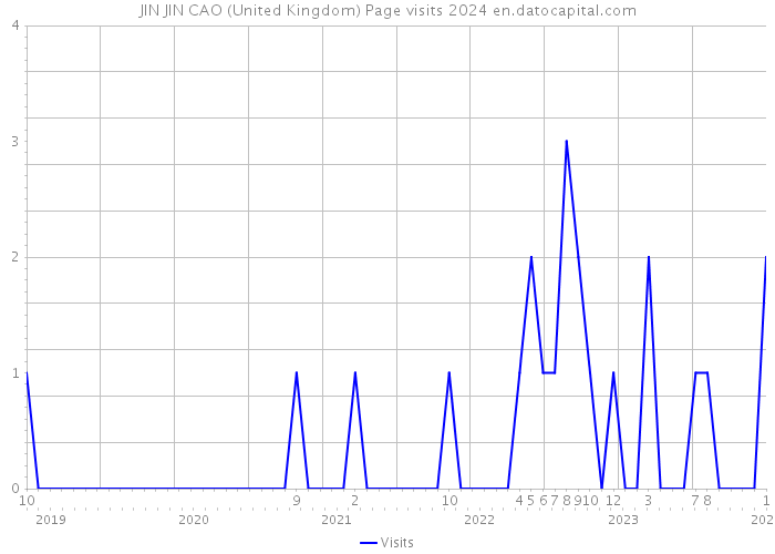 JIN JIN CAO (United Kingdom) Page visits 2024 
