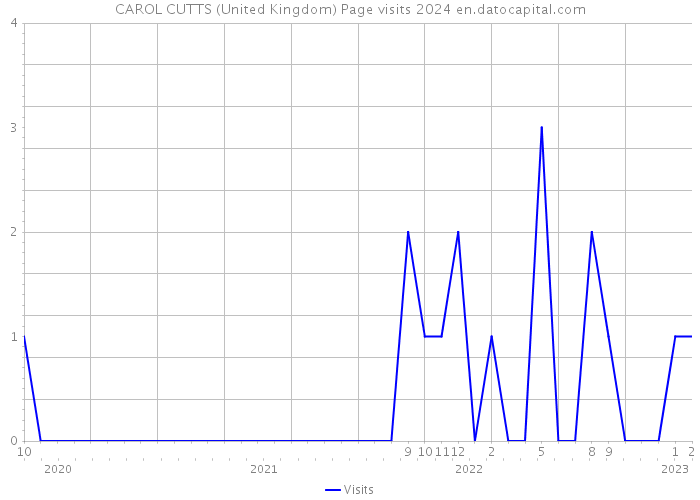 CAROL CUTTS (United Kingdom) Page visits 2024 