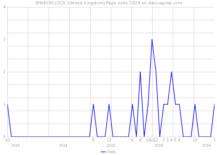 SHARON LOCK (United Kingdom) Page visits 2024 