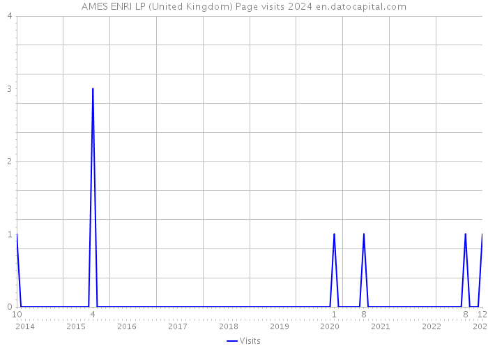 AMES ENRI LP (United Kingdom) Page visits 2024 