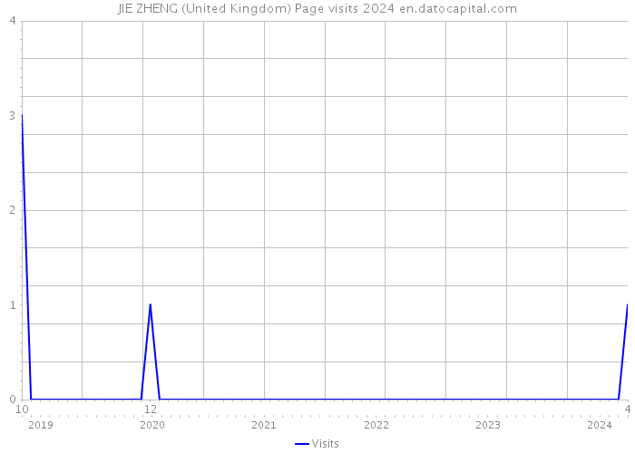 JIE ZHENG (United Kingdom) Page visits 2024 