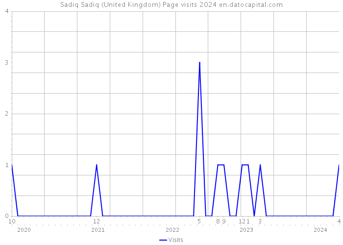 Sadiq Sadiq (United Kingdom) Page visits 2024 