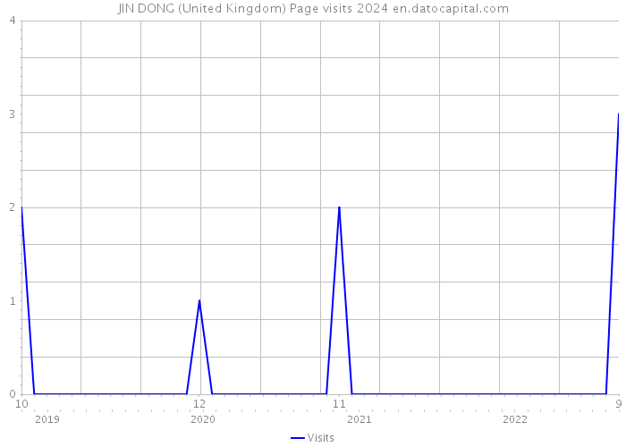 JIN DONG (United Kingdom) Page visits 2024 