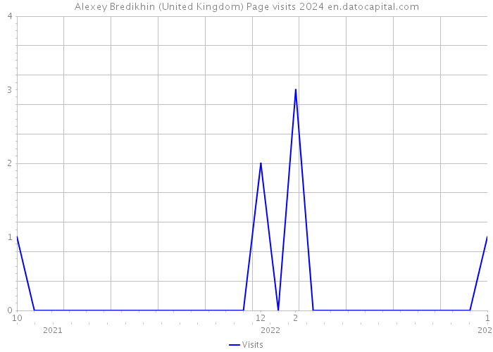 Alexey Bredikhin (United Kingdom) Page visits 2024 