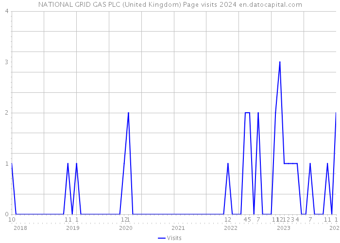 NATIONAL GRID GAS PLC (United Kingdom) Page visits 2024 