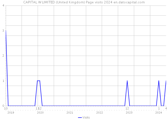 CAPITAL W LIMITED (United Kingdom) Page visits 2024 