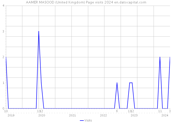 AAMER MASOOD (United Kingdom) Page visits 2024 