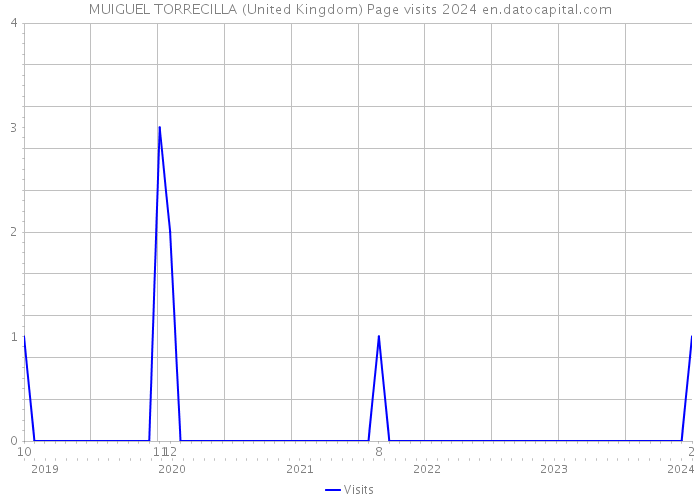 MUIGUEL TORRECILLA (United Kingdom) Page visits 2024 