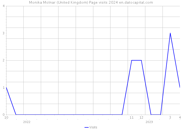 Monika Molnar (United Kingdom) Page visits 2024 
