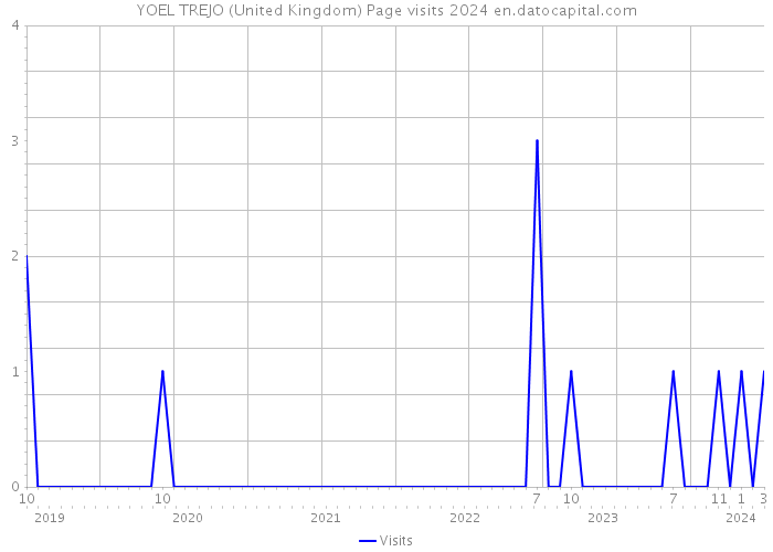 YOEL TREJO (United Kingdom) Page visits 2024 