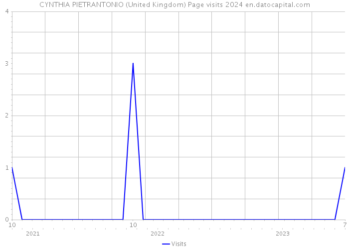 CYNTHIA PIETRANTONIO (United Kingdom) Page visits 2024 