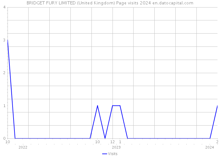 BRIDGET FURY LIMITED (United Kingdom) Page visits 2024 