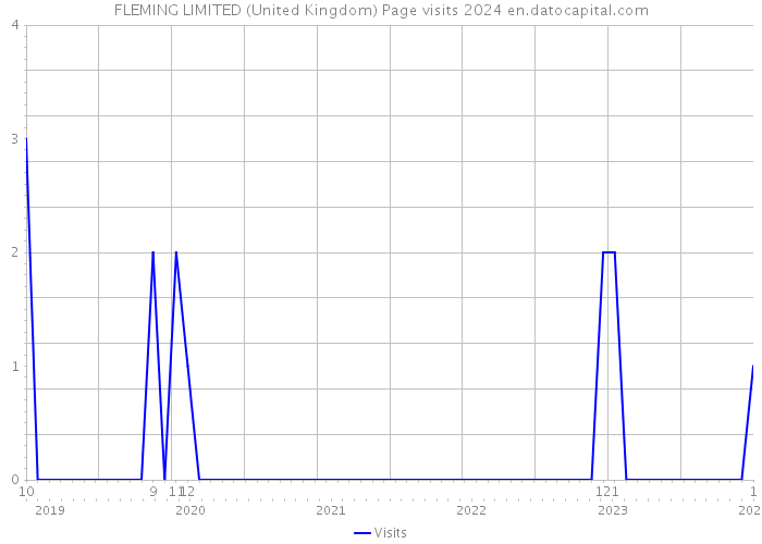 FLEMING LIMITED (United Kingdom) Page visits 2024 