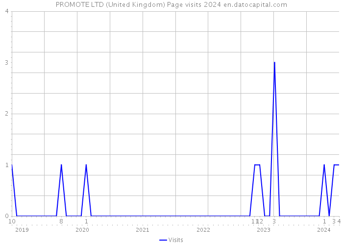 PROMOTE LTD (United Kingdom) Page visits 2024 
