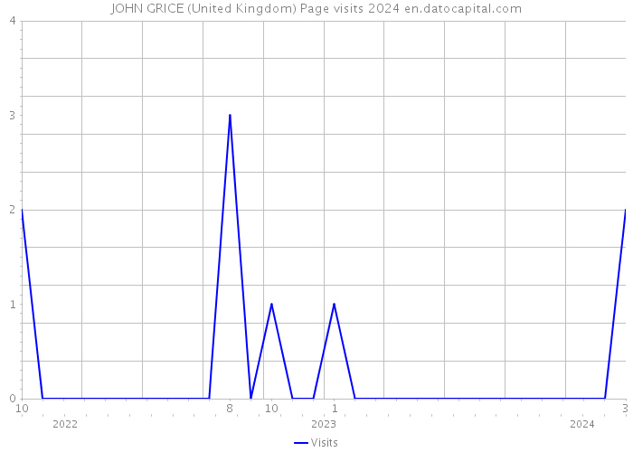 JOHN GRICE (United Kingdom) Page visits 2024 