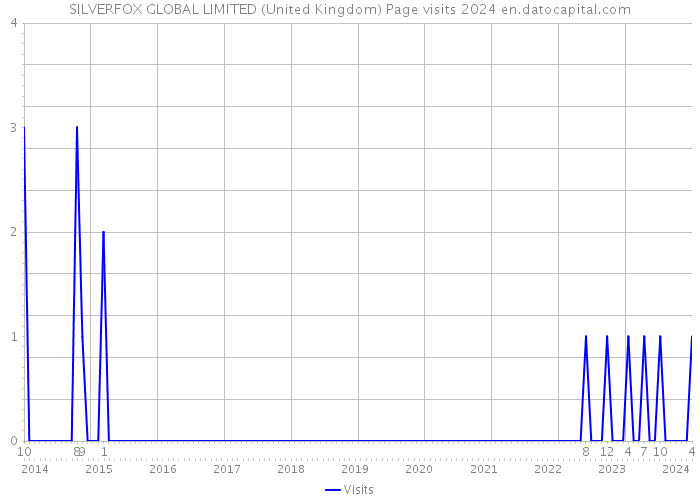 SILVERFOX GLOBAL LIMITED (United Kingdom) Page visits 2024 