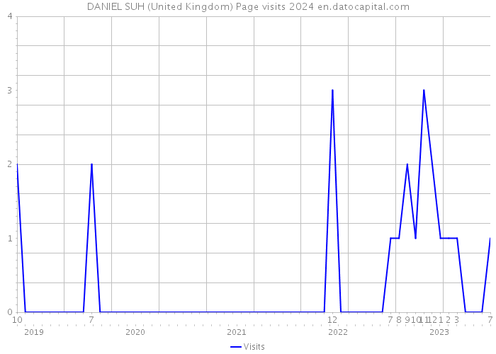 DANIEL SUH (United Kingdom) Page visits 2024 