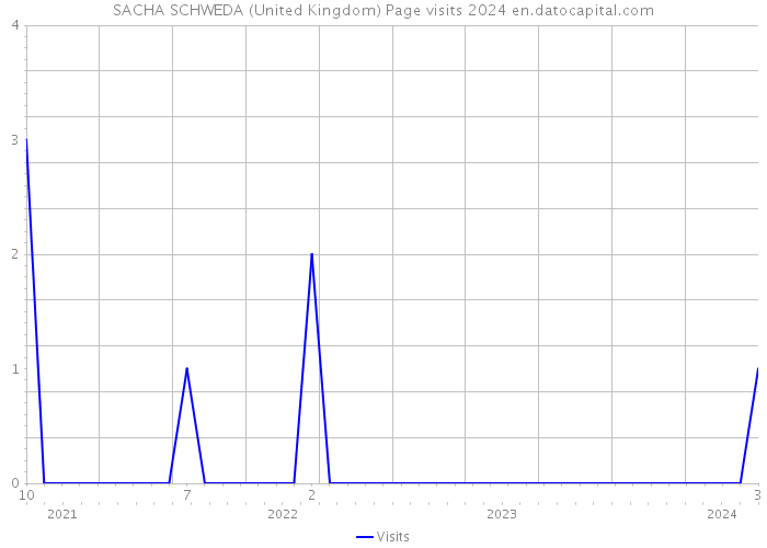 SACHA SCHWEDA (United Kingdom) Page visits 2024 