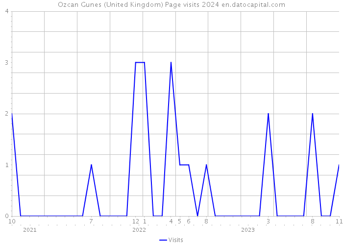 Ozcan Gunes (United Kingdom) Page visits 2024 