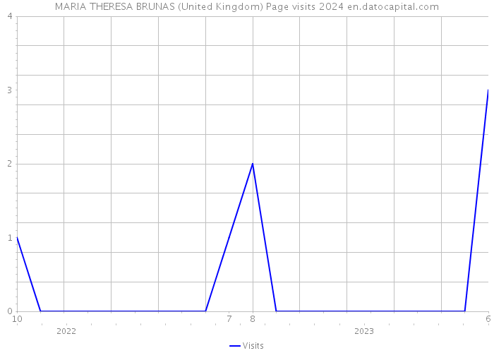 MARIA THERESA BRUNAS (United Kingdom) Page visits 2024 