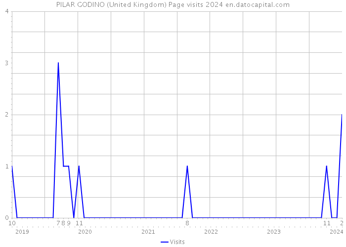 PILAR GODINO (United Kingdom) Page visits 2024 
